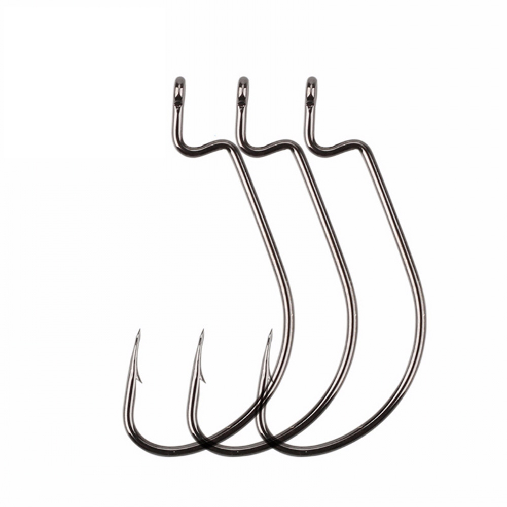 Fishing Hook Offset - 20pcs/lot Wide gap Texas fishing hooks