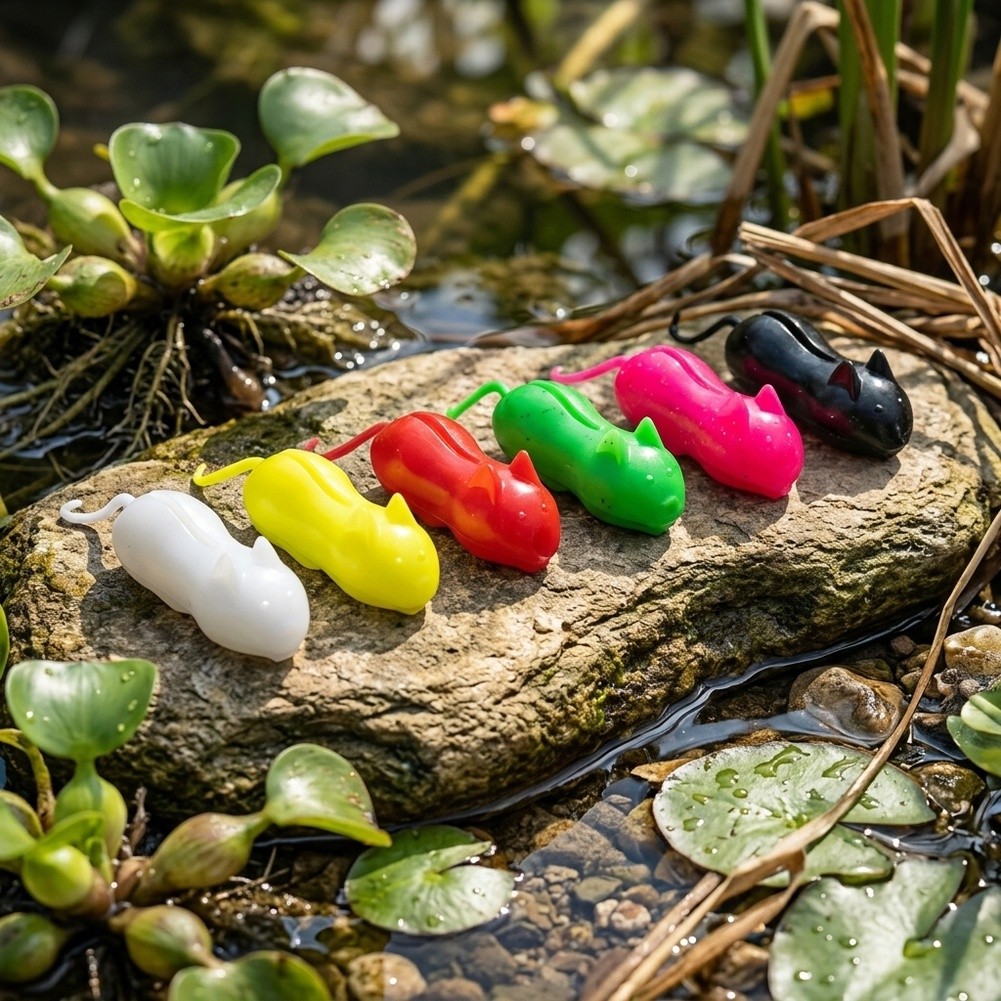6PCS Floating Rat Lure for Sna - Fishing Hook Weedless 评论和价格