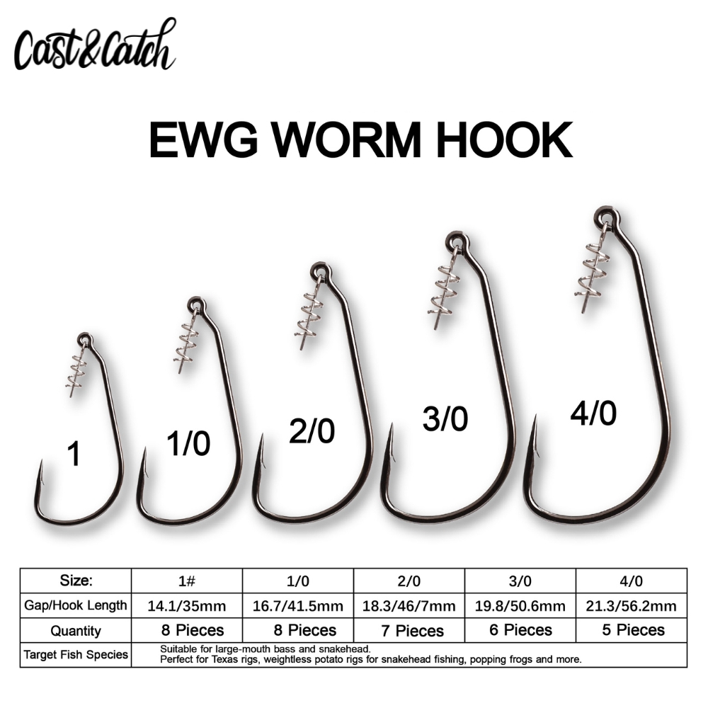 Cast&Catch SCREW-LOCK Weedless - Fishing Hook Weedless 评论和价格