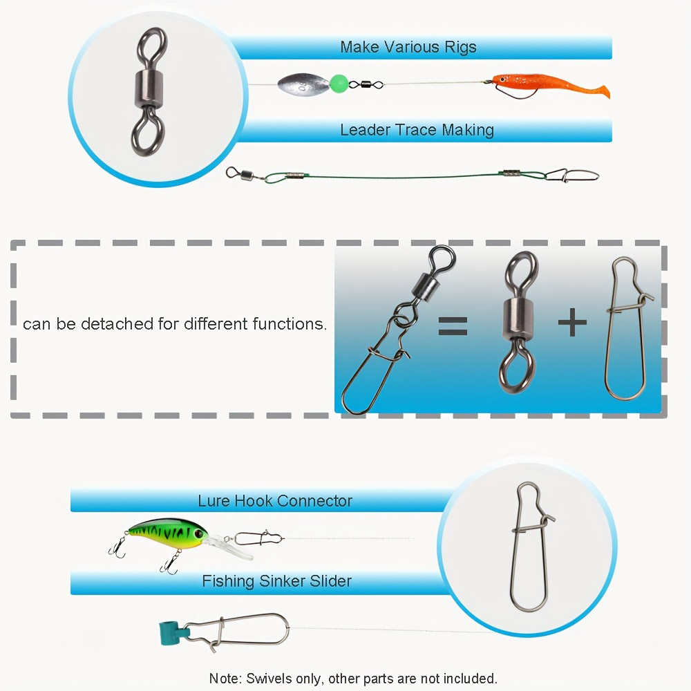 95/210 PCS Set Fishing Connect - Fishing Hook Stainless Steel 评论和价格