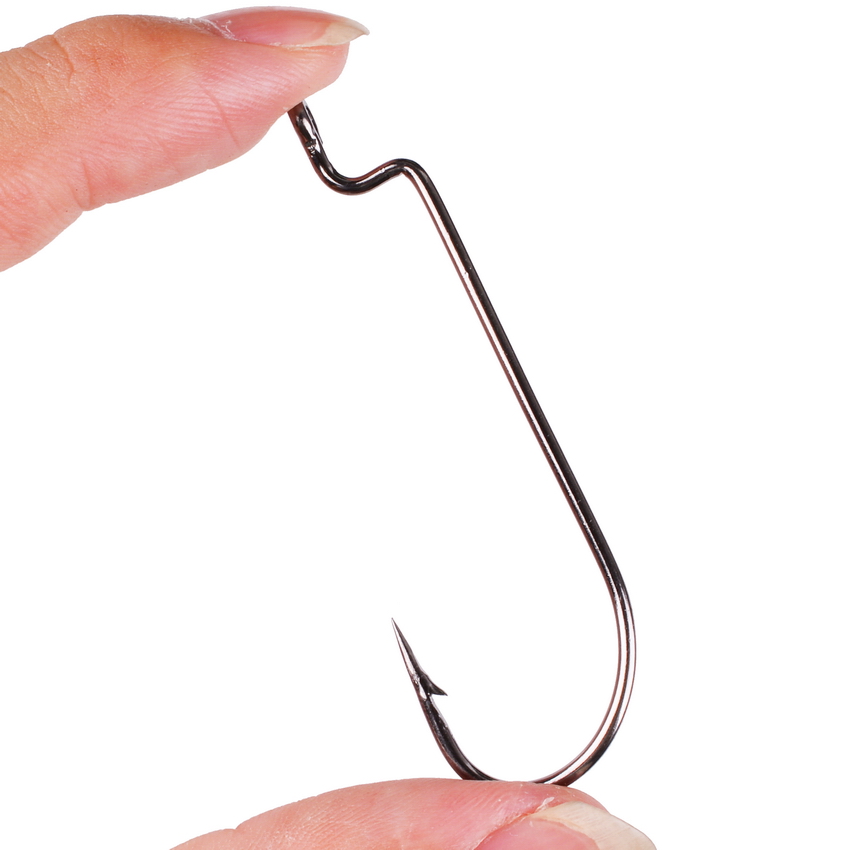 100pc/lot Fishing Hooks High C - Fishing Hook Offset 评论和价格