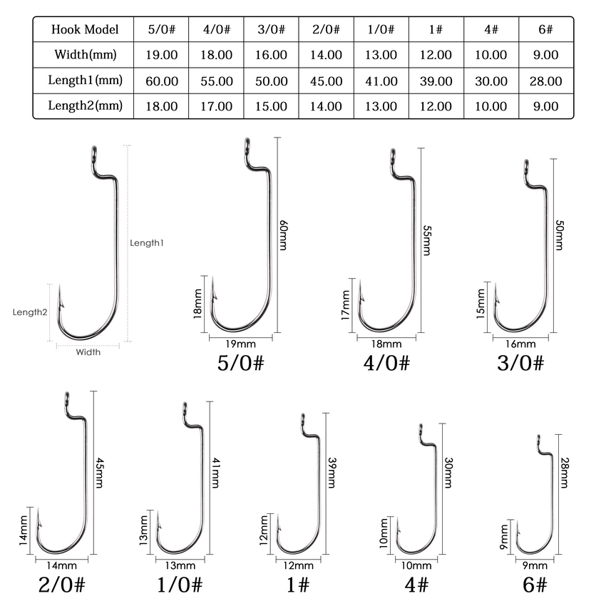 100pc/lot Fishing Hooks High C - Fishing Hook Offset 评论和价格