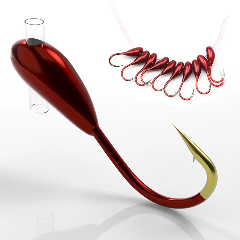 10/20PCS Winter Ice Fishing Ho - Fishing Hook Assortment 评论和价格