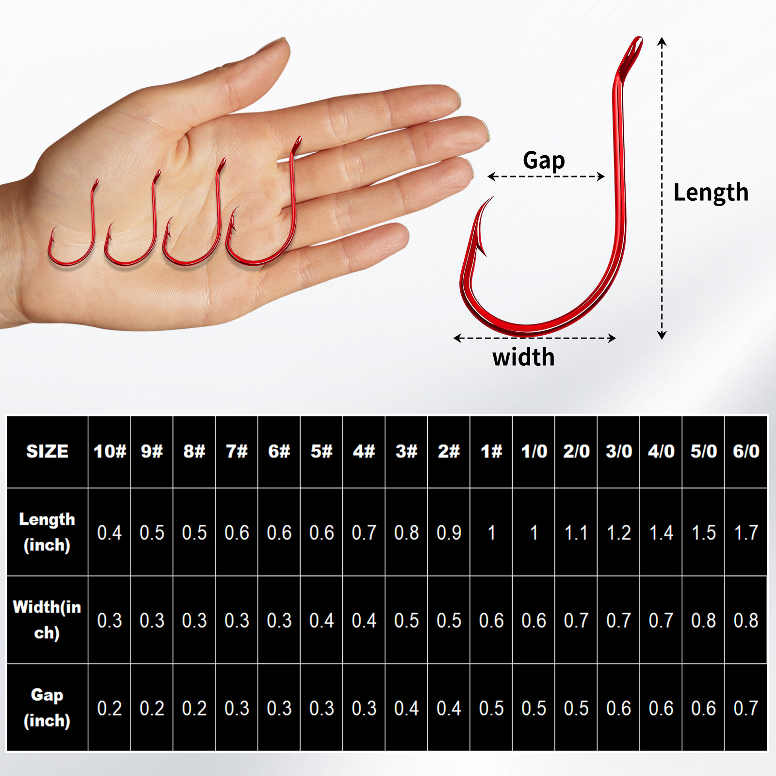 9KM 100Pcs Octopus Hook Red Ex - Fishing Hook Circle 评论和价格
