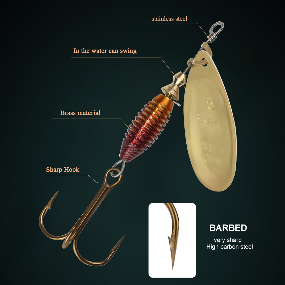 Metal Fishing Lure 4g 4.8g 7g  - Fishing Hook Treble 评论和价格