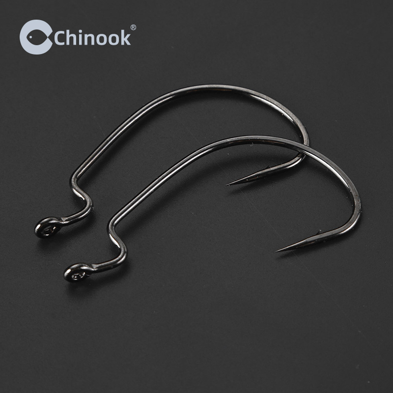 Chinook 20pcs Wide worm Texan  - Fishing Hook Offset 评论和价格