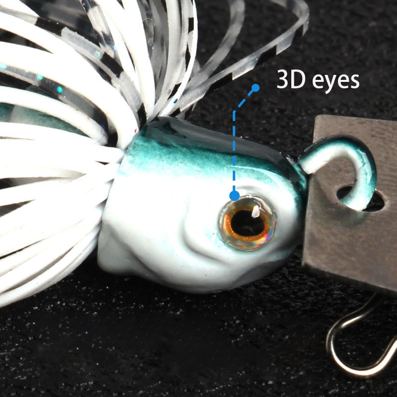 1pc12g Rubber Jig Head Weedles - Fishing Hook Weedless 评论和价格