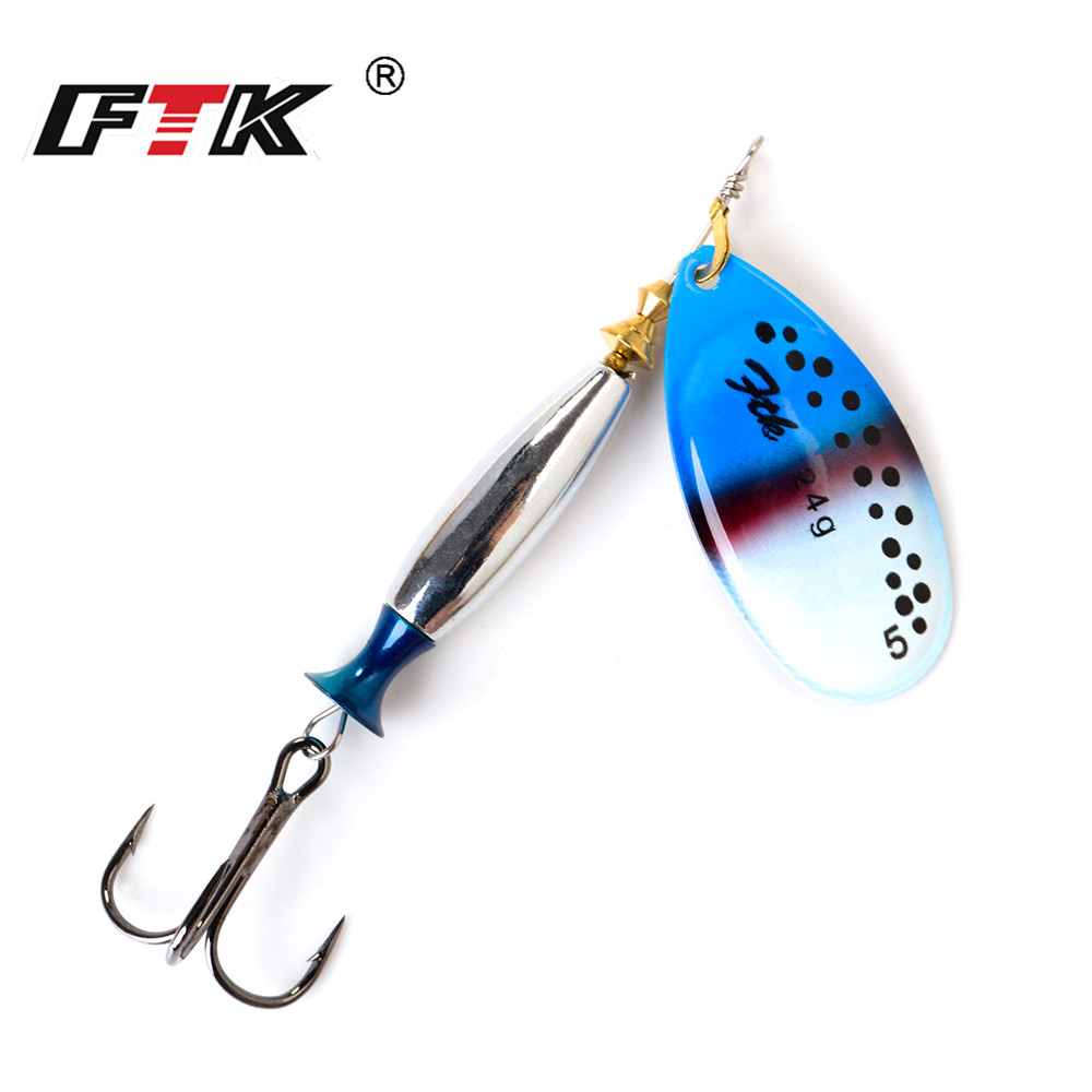 FTK 18g 24g Spinner Bait Hard  - Fishing Hook Treble 评论和价格