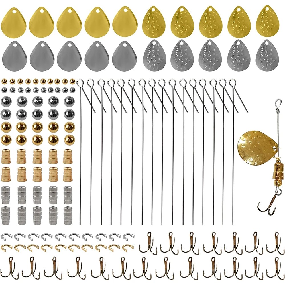 140Pcs Fishing Lures Making Ki - Fishing Hook Treble 评论和价格