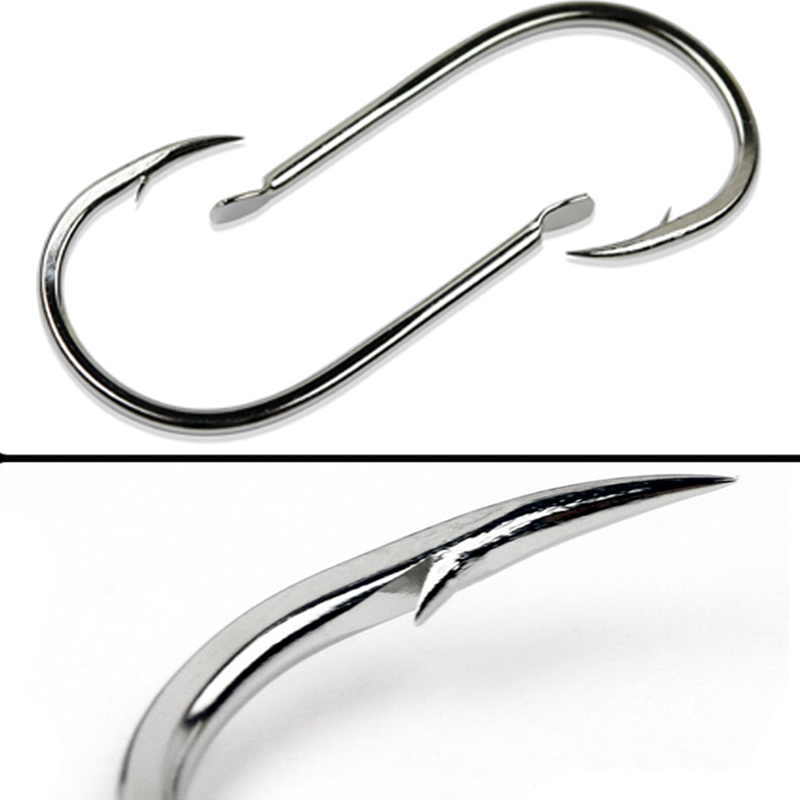 100pcs/Lot 7 Size Barbed Fishi - Fishing Hook Circle 评论和价格