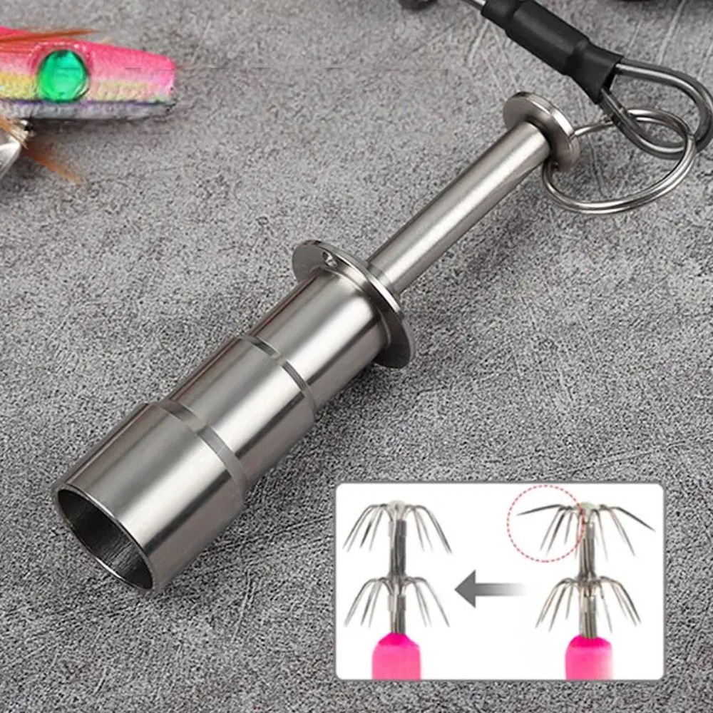 1 Pack Stainless Steel Squid J - Fishing Hook Jig 评论和价格