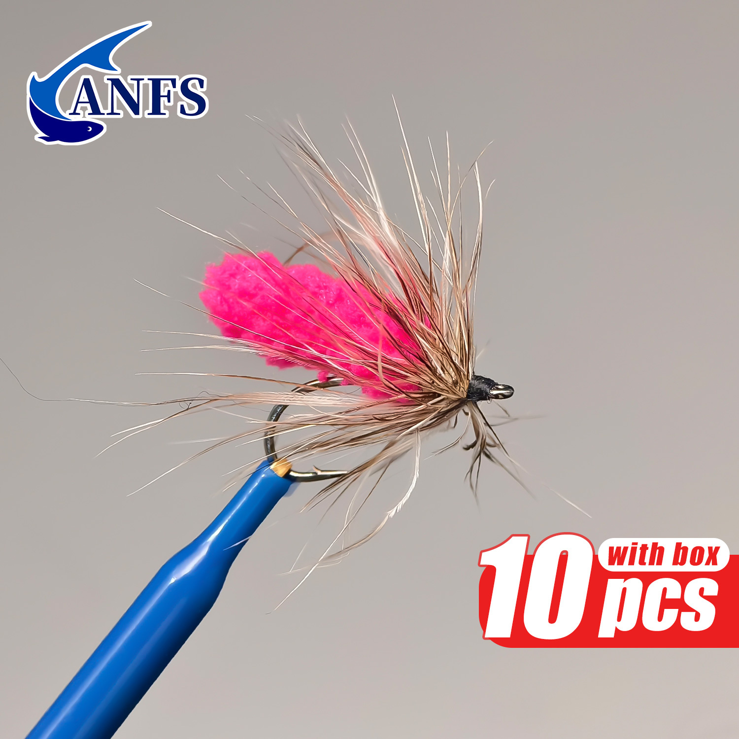 ANFS 10pcs Mop Fly Assorted Co - Fishing Hook Assortment 评论和价格