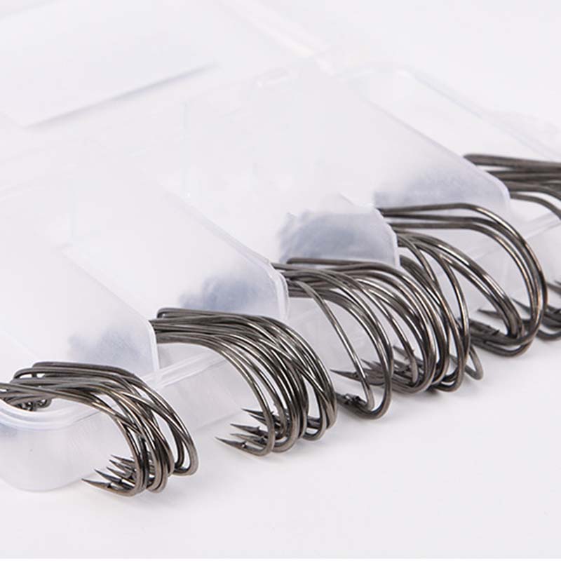 50Pcs/Box High Carbon Steel Fi - Fishing Hook Jig 评论和价格
