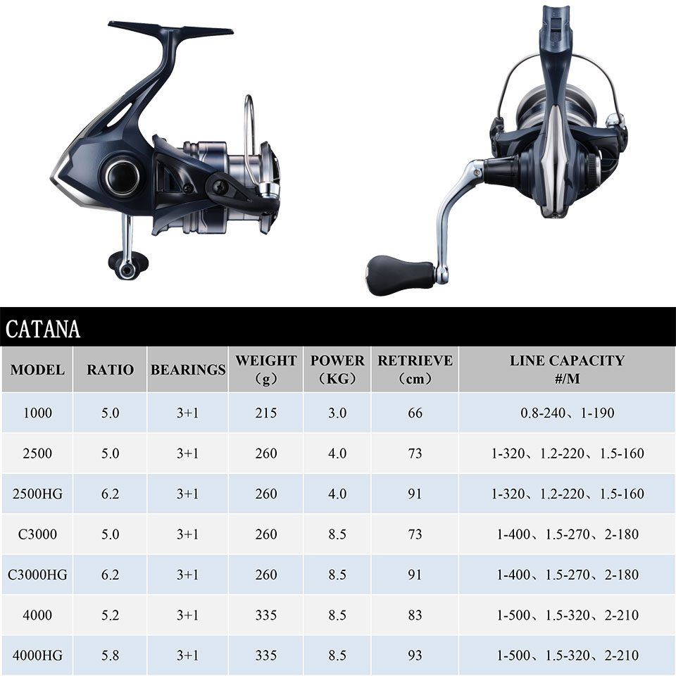 SHIMANO CATANA Spinning Fishin - Kastking Reel Zephyr 评论和价格
