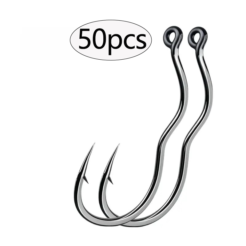 50 Pcs Durable Automatic Flip  - Fishing Hook Assortment 评论和价格
