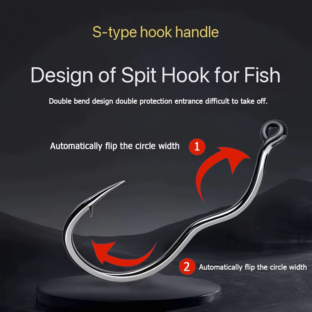 50 Pcs Durable Automatic Flip  - Fishing Hook Assortment 评论和价格