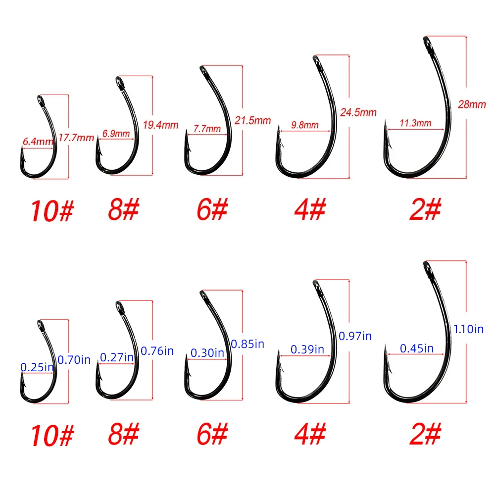 100pcs Coating High Carbon Sta - Fishing Hook Assortment 评论和价格