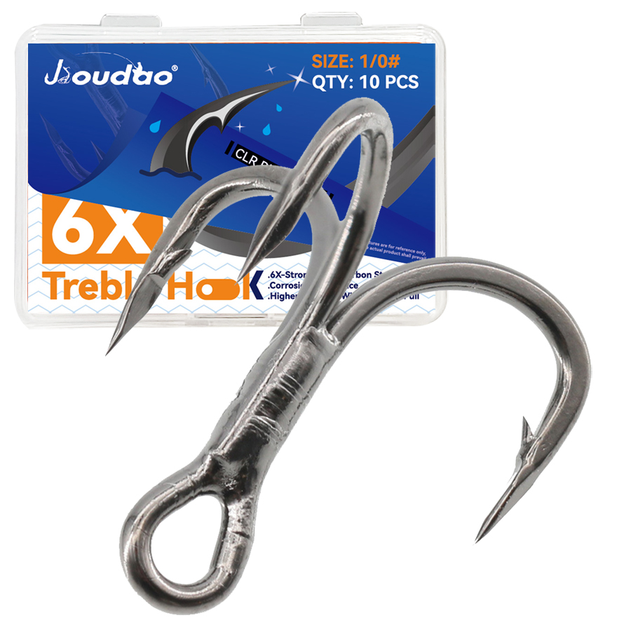 6X Fishing Treble Hook 10Pcs T - Fishing Hook Offset 评论和价格