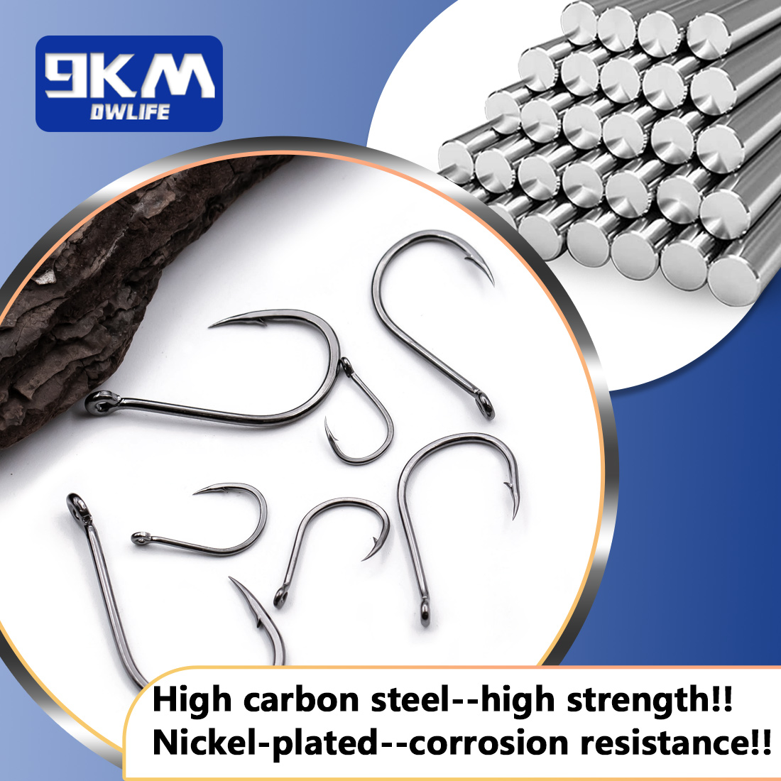 9KM Iseama Fishing Hooks 50~20 - Fishing Hook Circle 评论和价格