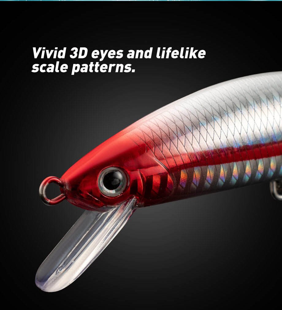 Fishing Lure Sinking Minnow 13 - Fishing Hook Treble 评论和价格