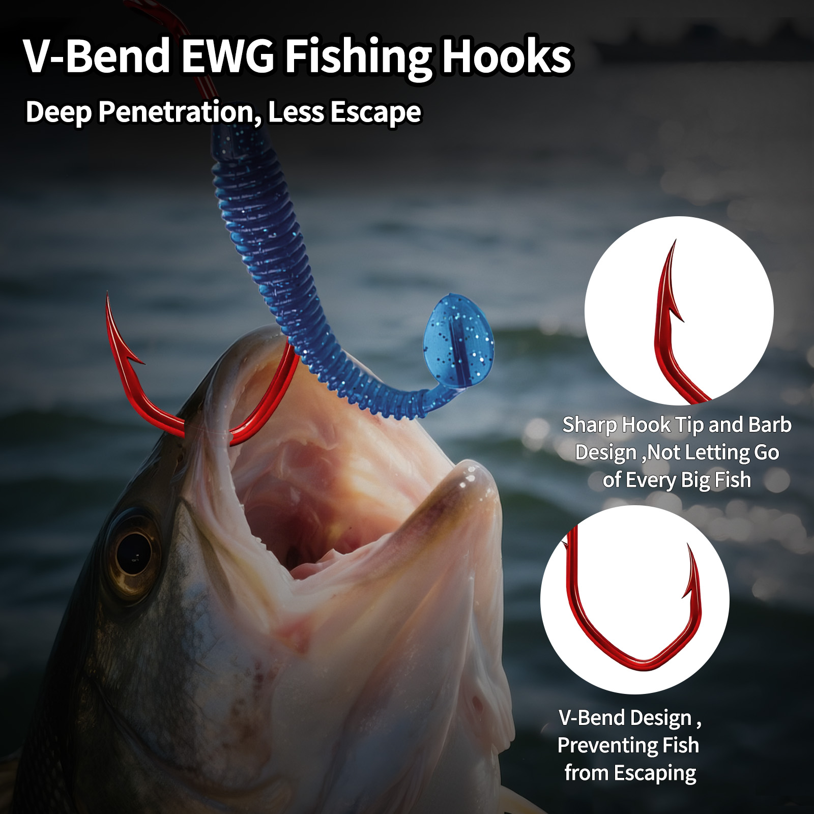 9KM Baitholder Hook 50-100pcs  - Fishing Hook Circle 评论和价格