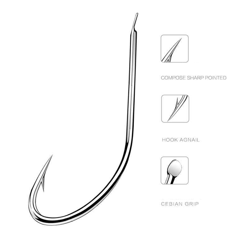 100pcs/box Iseama Circle Carp  - Fishing Hook Circle 评论和价格